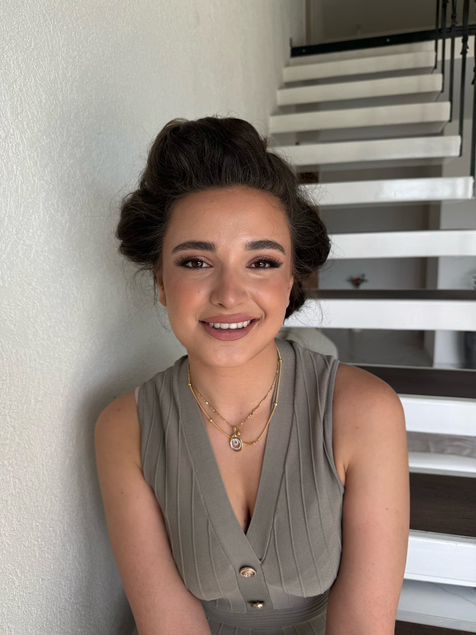 Soft glam makeup portrait
