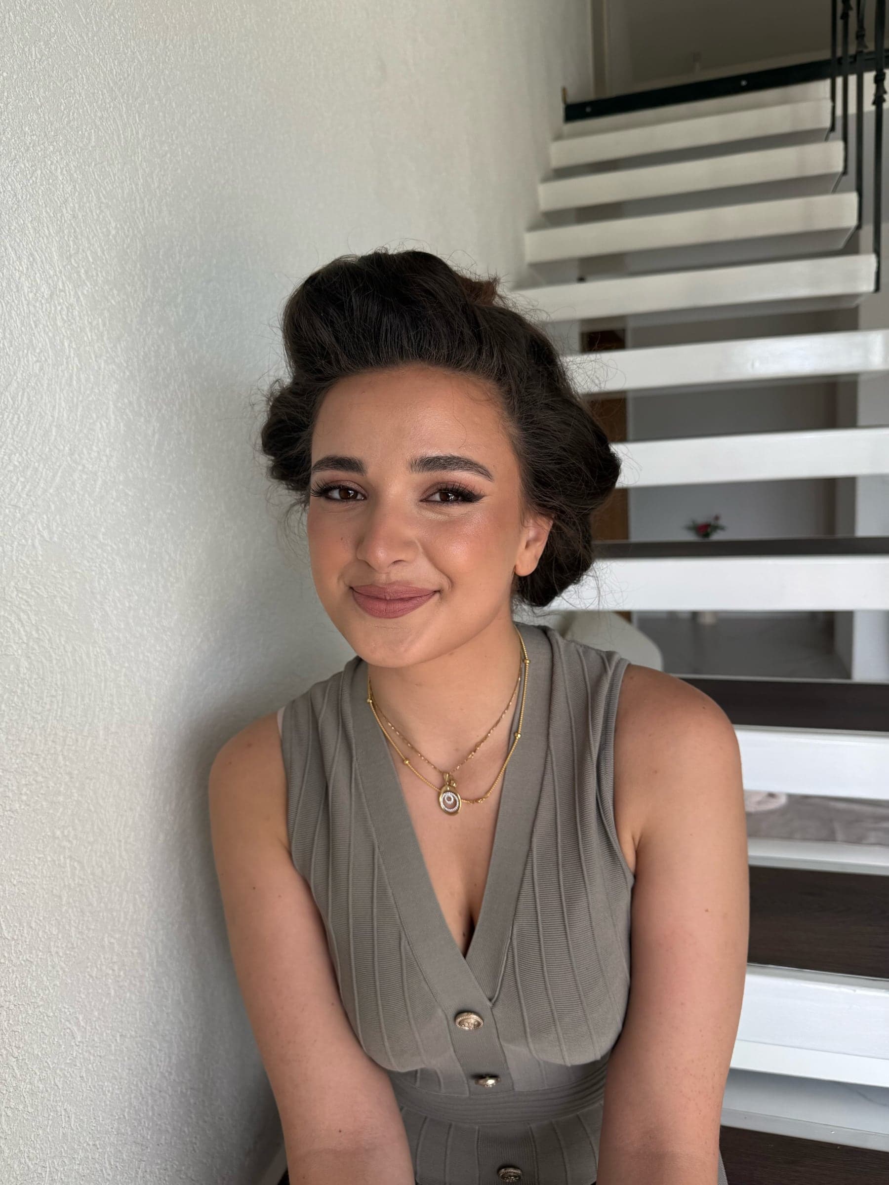 Refined makeup finish portrait